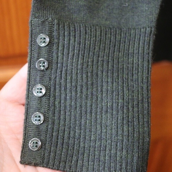 VICTOR ALFARO Vintage Gray Wool Turtleneck Sweater Long Sleeve Medium Designer - Picture 5 of 9